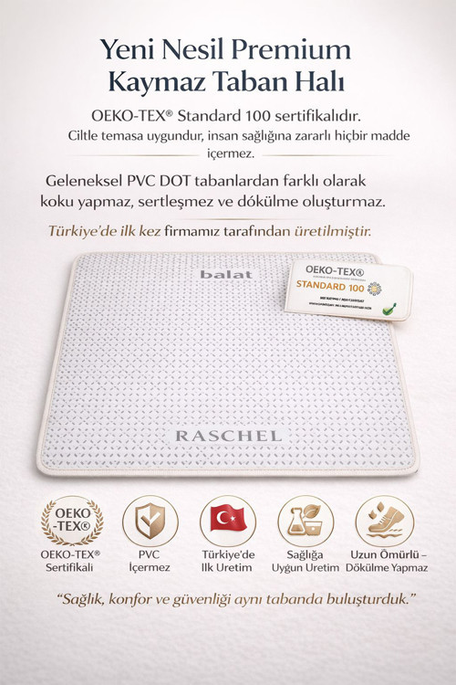 Oval Yıkanabilir Leke Tutmaz Moopy Krem Mutfak Halısı Kaymaz Taban Halı Yenımodelelıps_1001A_Krem