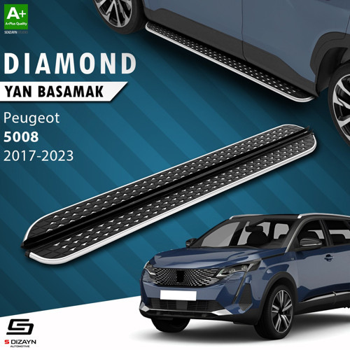Peugeot 5008 2 Diamond Krom Yan Basamak 203 Cm 2017-2023 A+ Kalite