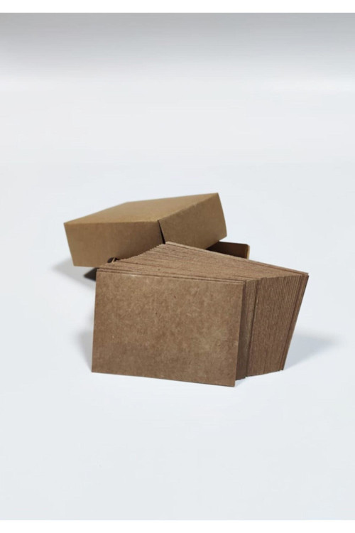 Kraft Kartvizit Boş 5 X 7,5 Cm (100) Adet Kutulu