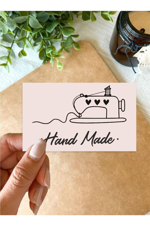 Hand Made Sticker 5x3 Cm 72 Adet