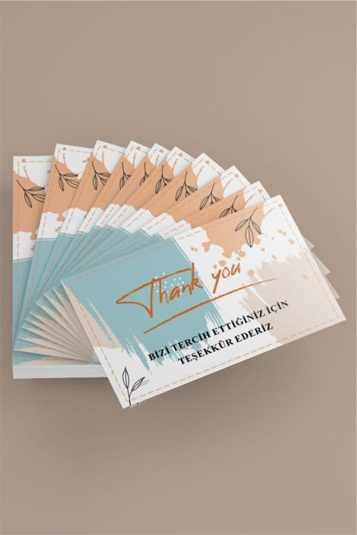 Thank You Card 100 Adet