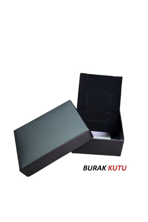 BURAKKUTU Takı Siyah Karton Kolye & Mini Set Kutusu 24 Lü Paket(İÇİ SÜNGERLİ) Brkkutto1010