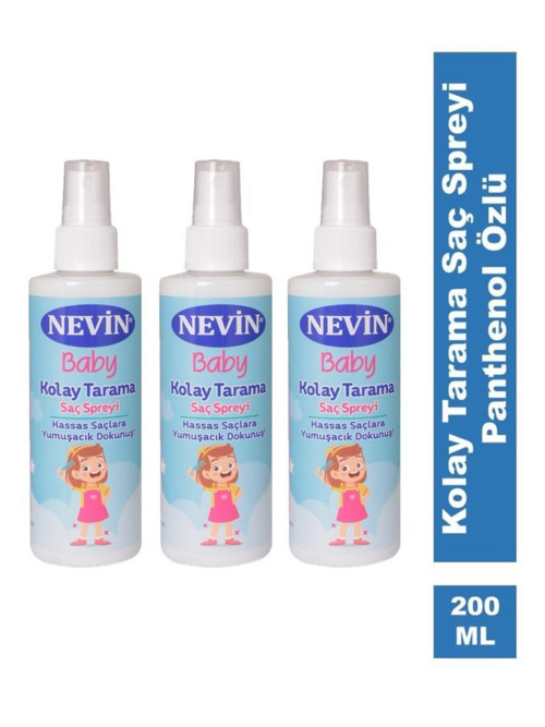 Kolay Tarama Saç Spreyi Panthenol Özlü 200ml 3 Adet