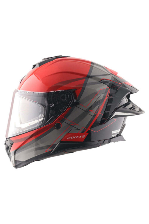 BRUTALE SURGES FULL FACE PARLAK SİYAH KIRMIZI