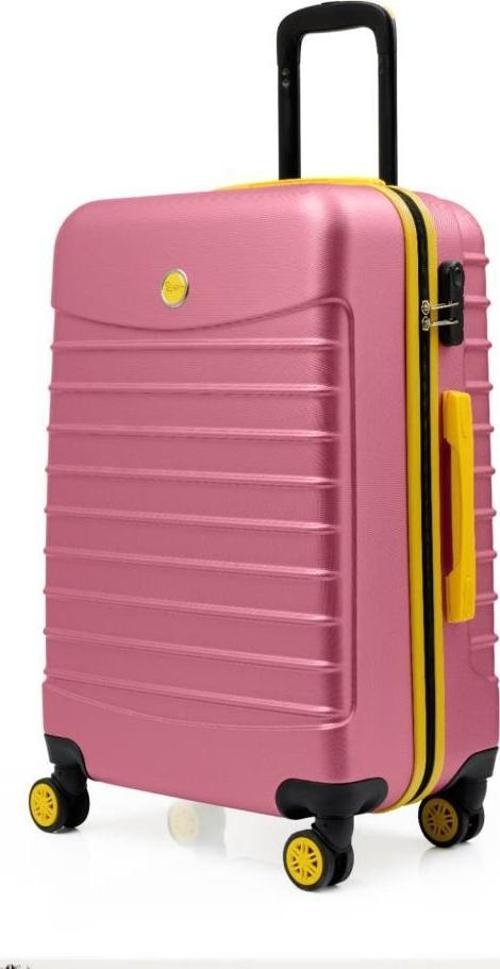 Orta Boy Valiz 4x2 Teker Pembe 1168