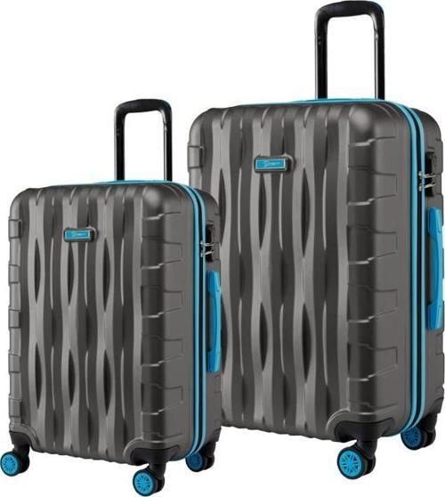 2'li Valiz Seti Büyük Boy - Orta Boy Antrasit 1167
