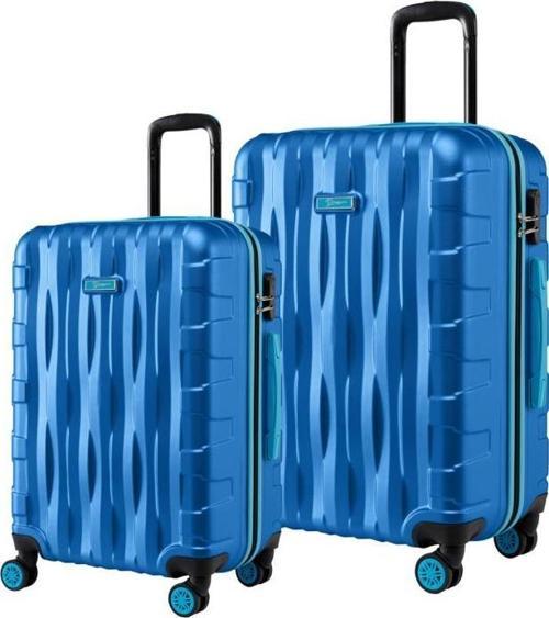 2'li Valiz Seti Büyük Boy - Orta Boy Mavi 1167
