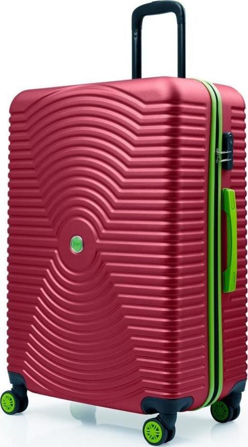 Büyük Boy Valiz 4x2 Teker Bordo 1169