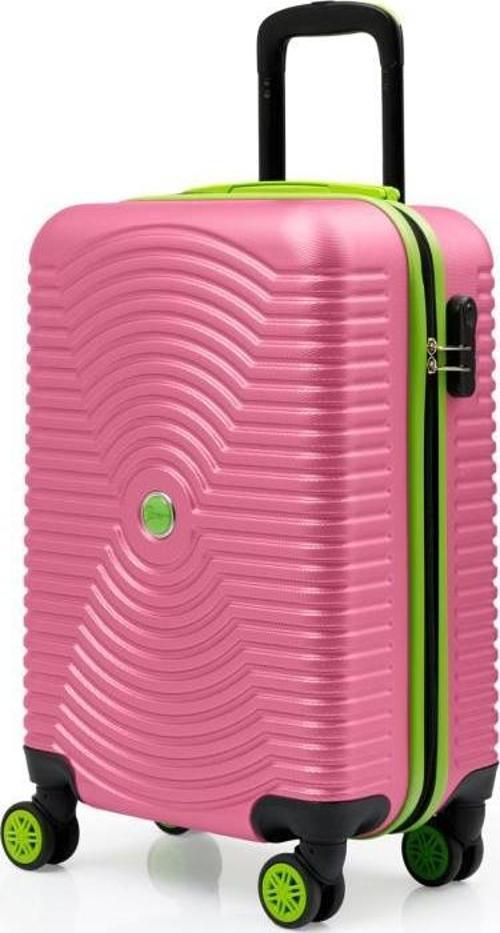 Kabin Boy Valiz 4x2 Teker Pembe 1169