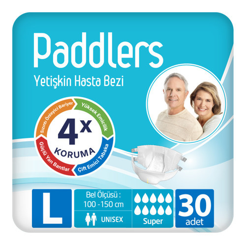 Yetişkin Hasta Bantlı Bez Large 30 Adet