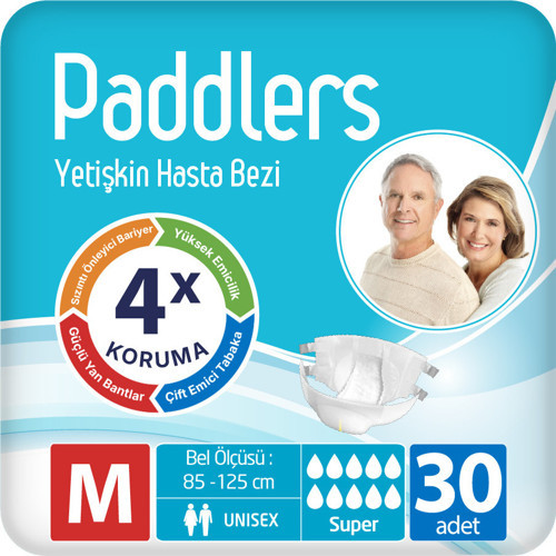 Yetişkin Hasta Bantlı Bez Medium 30 Adet – Yüksek Emici