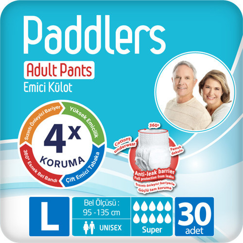 Yetişkin Hasta Emici Külot Bez Large 30 Adet