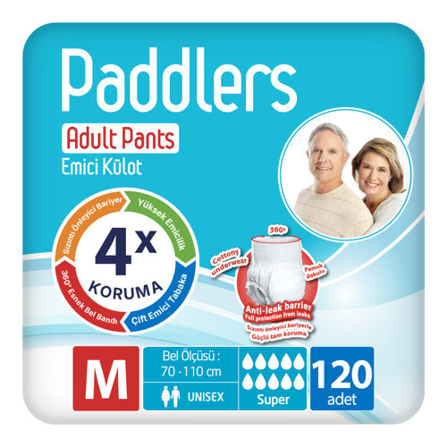 Yetişkin Hasta Emici Külot Bez Medium 120 Adet