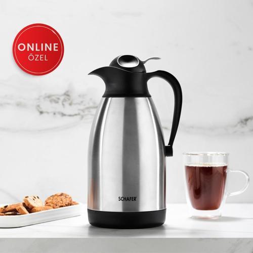 Kitchen House 2 Litre Çift Katlı Çelik Termos-İnox