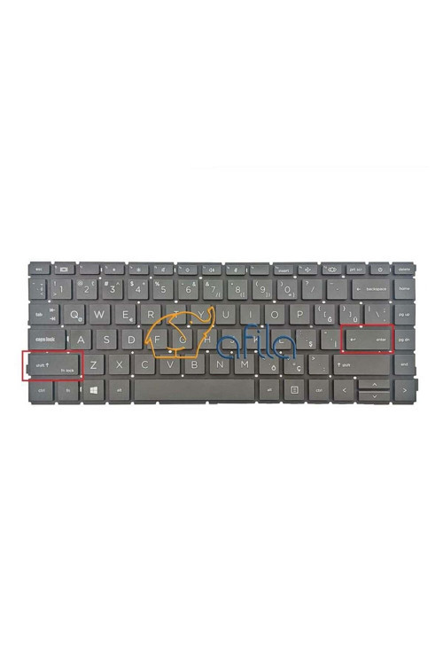 HP ProBook 445 G9 (6S6X5EA) Notebook Klavyesi (Siyah TR) - Küçük ENTER