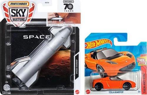 Tesla Roadster & Matchbox SpaceX Starship Seti