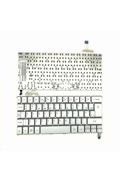 Acer S7-391-6878 S7-191-6400 Klavyesi - Silver - TR - Işıklı