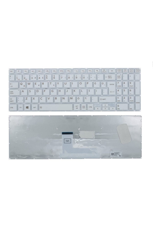 Toshiba Satellite L50-B-25G L50-B-25L L50-B-25N Klavye Beyaz TR