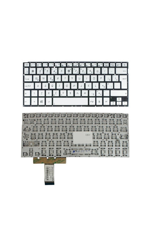 Asus Zenbook UX31A-C4027H, UX31A-C4032H Klavye Silver, Gri TR