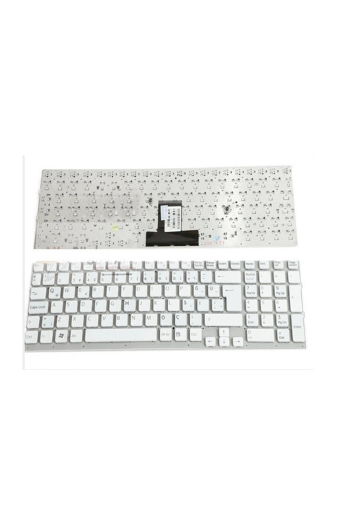 Sony Vaio VPCEB3E4R VPCEB3E8E VPCEB3E9E VPCEB3F4E Beyaz Klavye TR/ Çerçevesiz