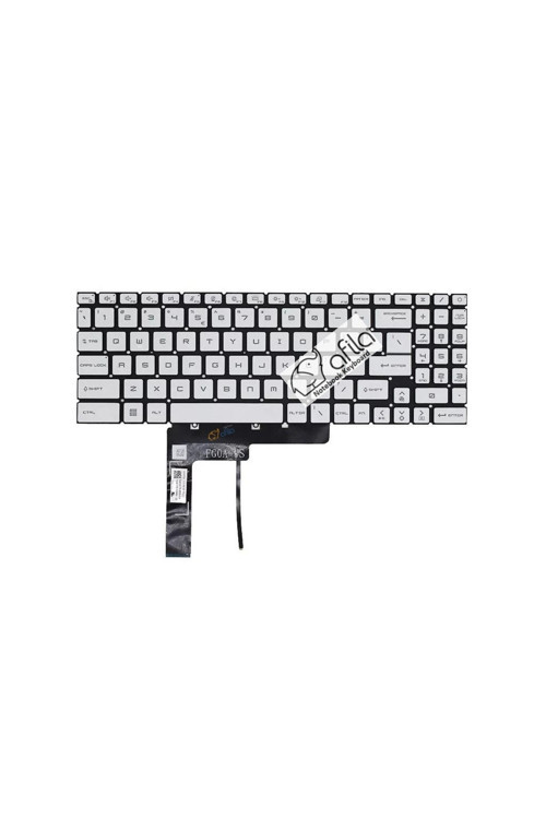 MSI Katana GF76 12UD-410TR msi Notebook Klavyesi Beyaz TR, Ver.1 (Beyaz Işık)