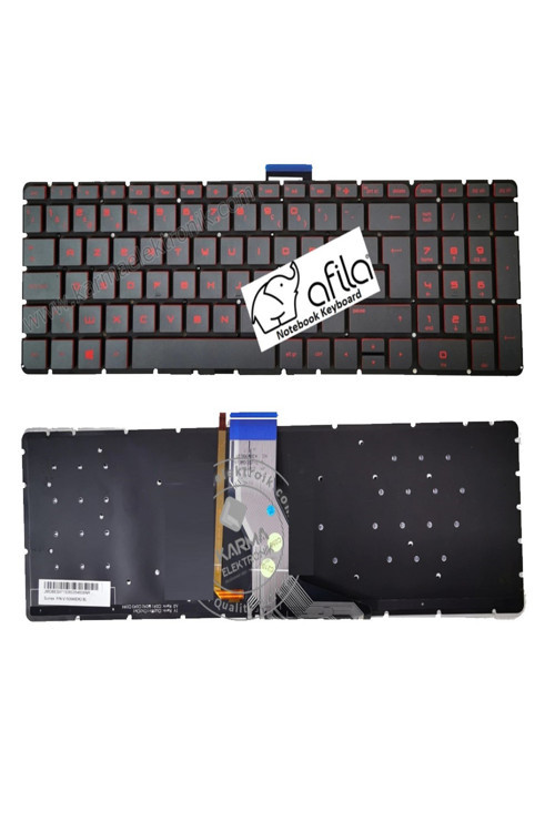 Hp Pavilion 15-AB214NT 15-AB215NT Klavye Kırmızı Siyah TR IŞIKLI