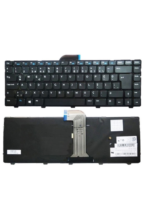 Dell 14 2421, 3421, 3440, 14r, 5421, 5437, 5523 Notebook Klavyesi (Siyah TR) ışıklı