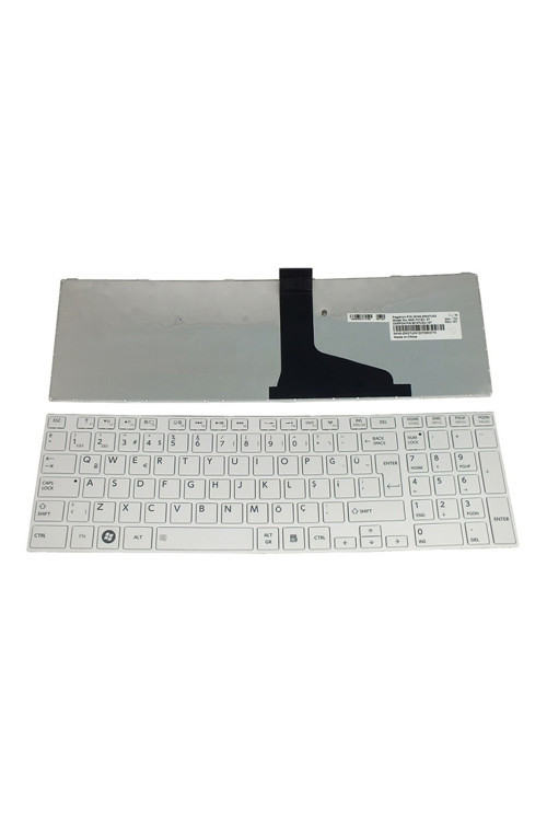 Toshiba Satellite C850-18z Notebook Klavyesi (Beyaz TR)