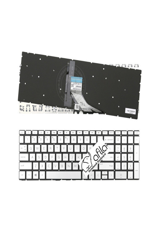 Hp Spectre X360 15-DF1033DX, 15-DF1040NR, 15-DF1043DX Notebook Klavyesi (Silver, Gri TR) ışıklı
