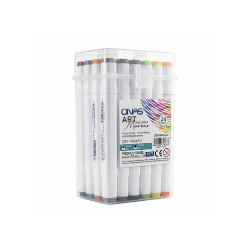 Art Çift Taraflı Marker Çantalı ZW-7001-36'Lı