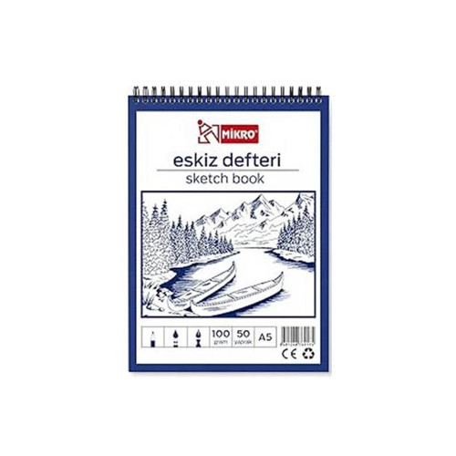 A5 Eskiz Defteri Boy 100Gr. 50Yp.