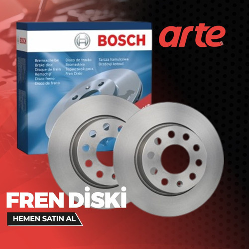 Opel Corsa C 2000-2009 Bosch Ön Fren Diski 2 Adet Takım | Yüksek Frenleme Performansı |