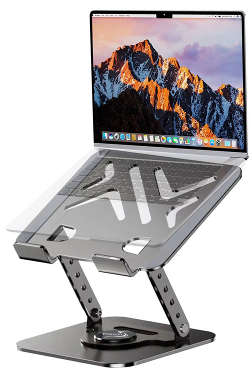 Metal Laptop Macbook Notebook Standı 2 Kademeli 360 Derece Ayarlanılabilir