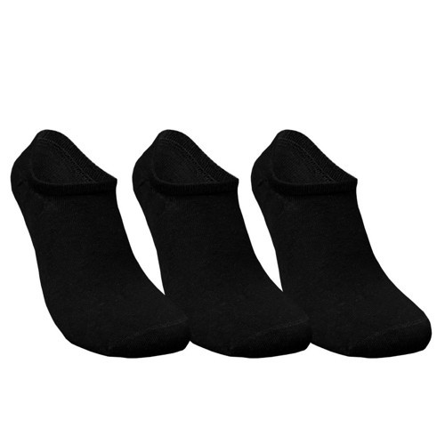 Bambu Sneaker 3 Pack Siyah Çorap