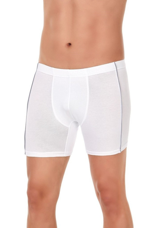 3 Adet Yıldız Erkek Likralı Modal Boxer Short Beyaz 105