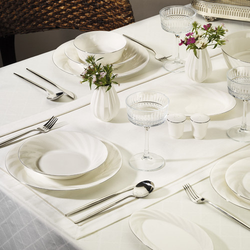 Interna Platin 32 Parça 6 Kişilik Yemek Takımı