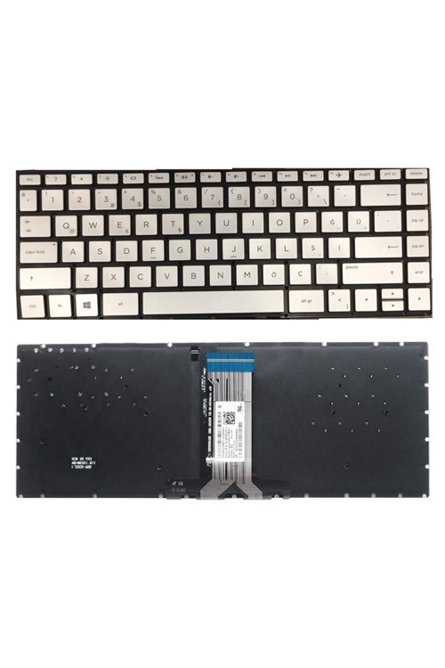 Hp 14-BS017NT, 14-BS019NT, 14-BS104NT Notebook Klavye (Gri TR)
