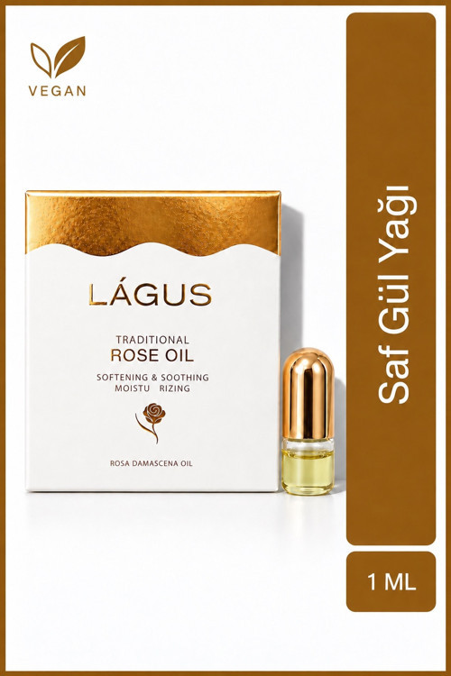 Saf Gül Yağı LAGUS Rosa Damascena Aromaterapi Yağı Kalp Çakrası