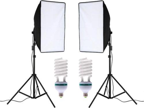 50X70 Softbox Ikili Set 2X85Watt Ampullü