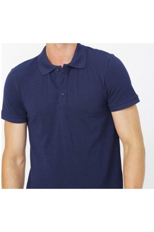 Erkek Lacivert Polo Yaka T-shırt