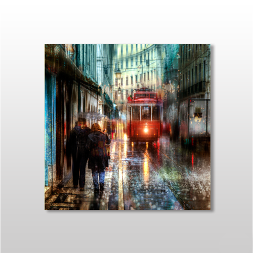 İstanbul Ortanyal Kanvas Tablo 50x50cm
