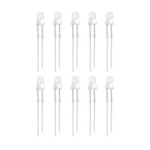 3mm Beyaz Led Paketi - 10 Adet