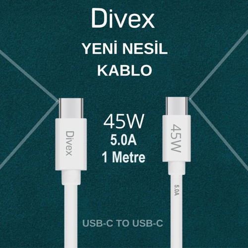 5.0A 45W Type-C - USB-C Hızlı Şarj Data Kablosu DC-140