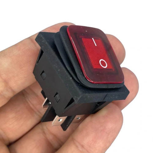 IC-104W-S Körüklü Geniş Işıklı Kırmızı Anahtar 30A ON-OFF 4P