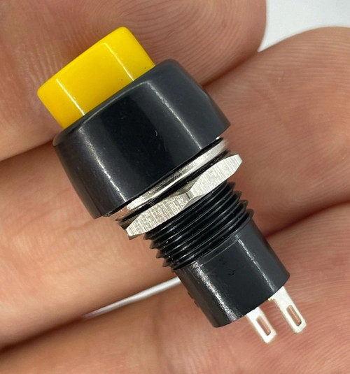 IC-190 Sarı Buton Yuvarlak Plastik Kalıcılı 10mm