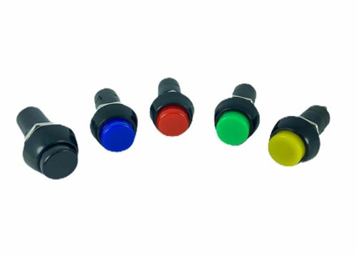 IC-186 Buton Plastik (PBS11B) Yaylı 12mm Sarı