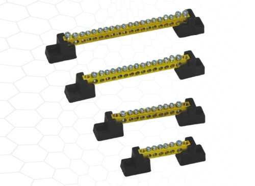 Delikli Pano Topraklama Klemensi Ayaklı PTK5017 2+18 6,5 x 9 mm 20 Adet