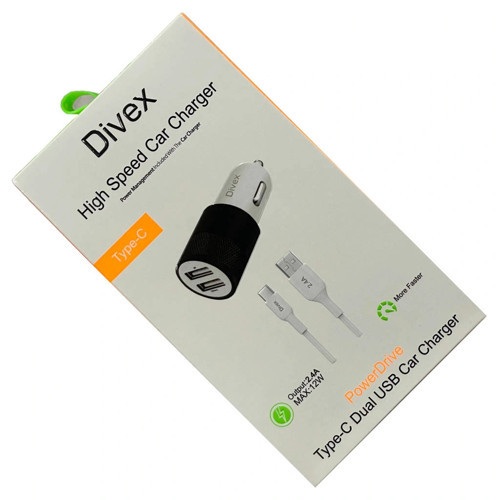 2.4 Amper 12W Dual Araç Şarj Cihazı Siyah DA-302