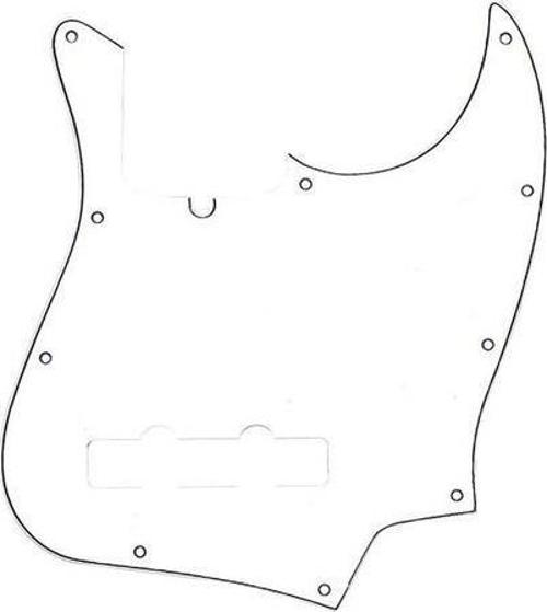 Pickguard Jazz Bass 10-Hole Mount with Truss Rod Notch W/B/W 3-Ply Pickguard