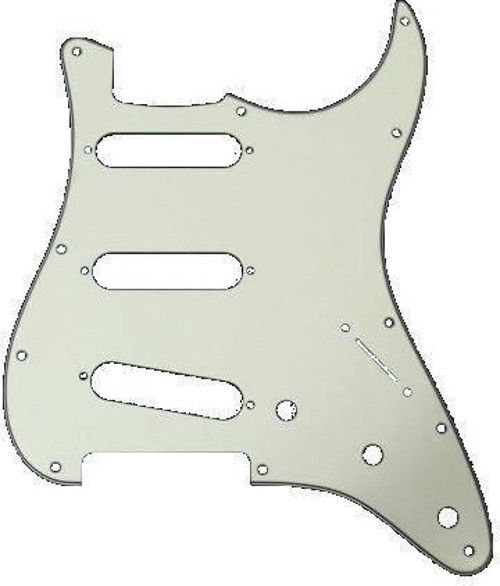 Pickguard Stratocaster S/S/S 11-Hole Mount Parchment P/B/P 3-Ply Pickguard